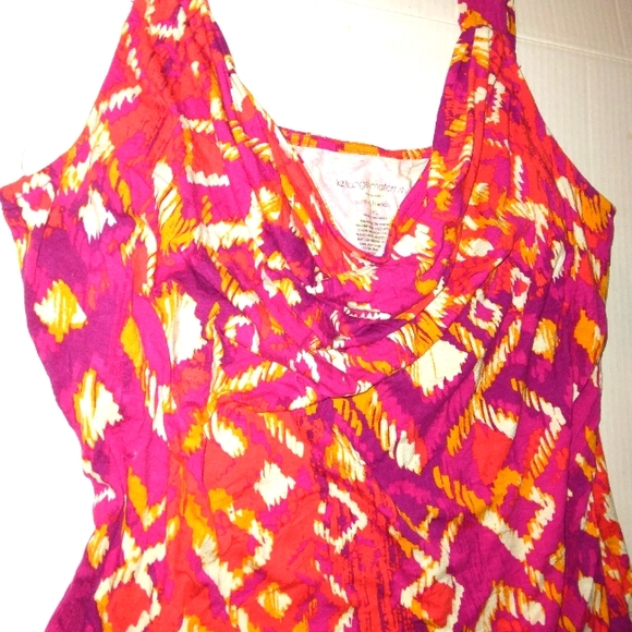 Brand New☆Plus Size LIZ LANGE MATERNITY & Nursing Bright Tank blouse 2X - Picture 6 of 13